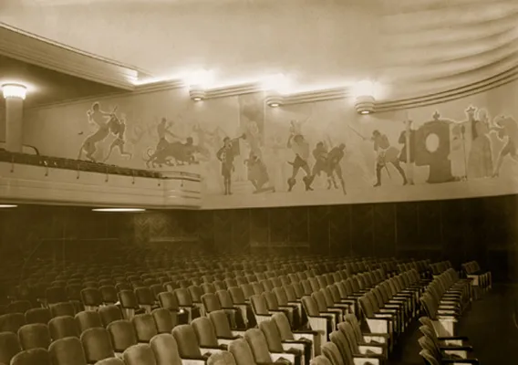 Friso del Teatro Valparaiso sobre las Butacas