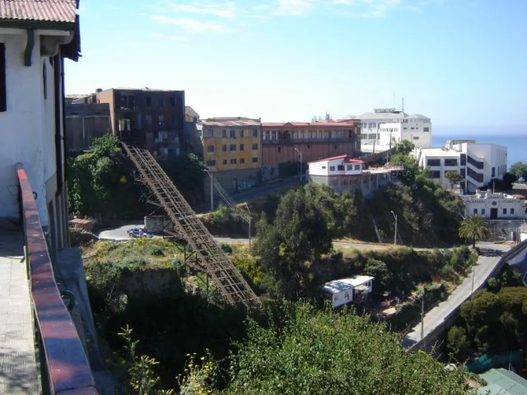 Vista hacia el ascensor