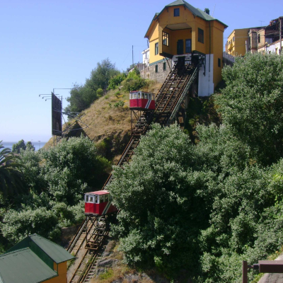 Vista hacia el Ascensor Barón