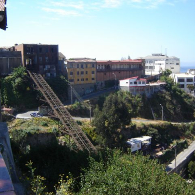 Vista hacia el ascensor