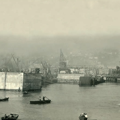 Construcción de molo de abrigo