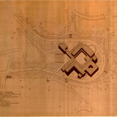 Plano del anteproyecto del Centro Comunal 1965