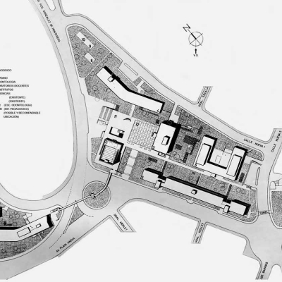 Plano general Centro Universitario de Playa Ancha, Universidad de Chile Sede Valparaiso 1962